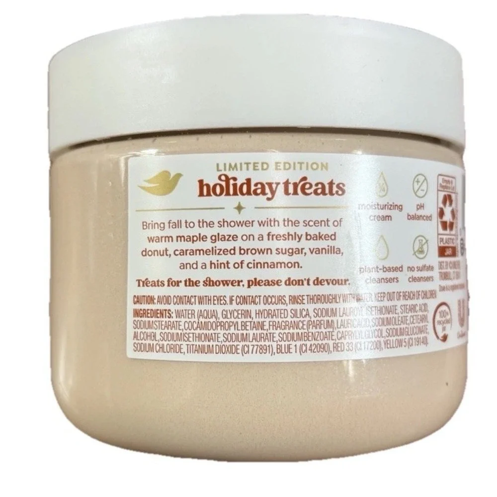 Dove Holiday Treats Limited Edition Maple Glazed Donut Body Scrub 15oz New